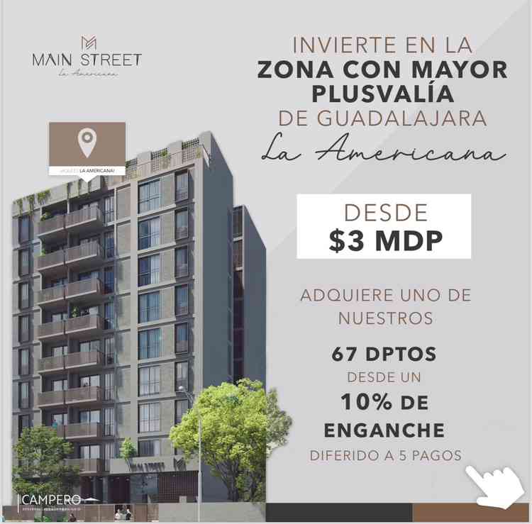 departamento en venta calle lope de vega americana guadalajara jalisco pwcU59F